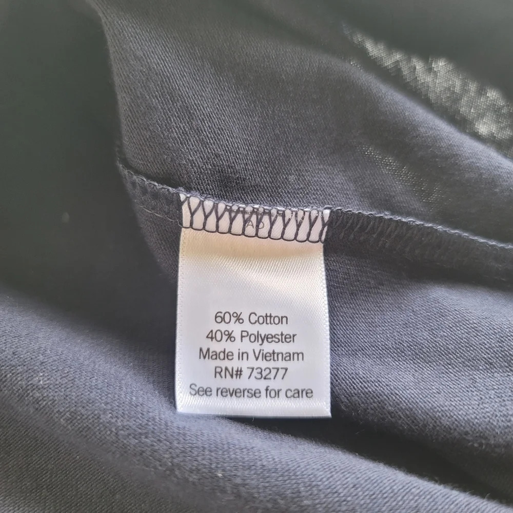 NWT Apt 9 Premier Flex Polo Short Sleeve Navy Blue White Striped Stretch Sz XL - Picture 3 of 10